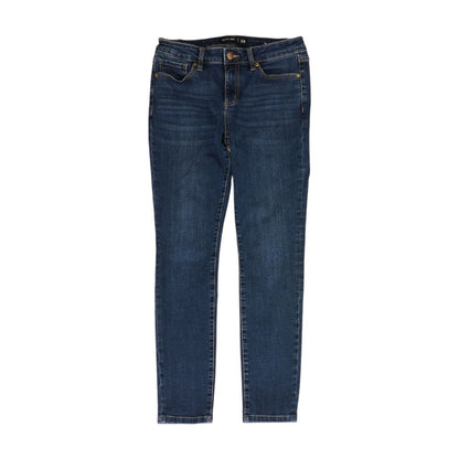 Navy Mid Rise Skinny Leg Jeans