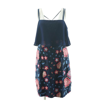 Navy Floral Mini Dress