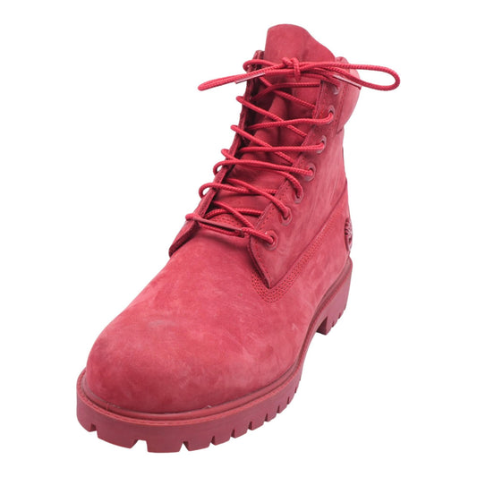 Premium 6" Red Leather Chukka Boots
