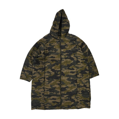 Green Plus Camo Puffer Coat
