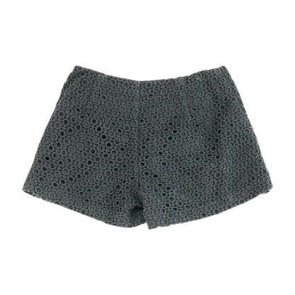 Black Solid Chino Shorts