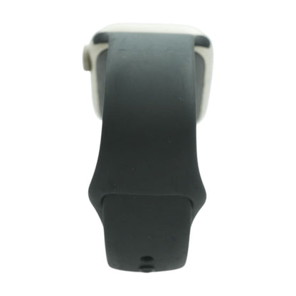 41mm Series 7 Starlight Smartwatch Black Band S/M