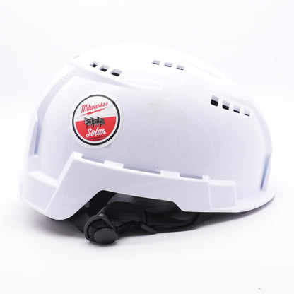 White White Vented Helmet with BOLT Class C