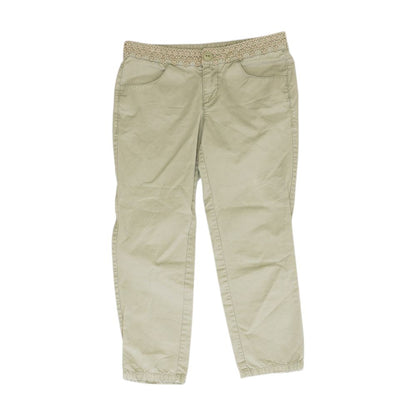 Green Embroidery Detail Pants