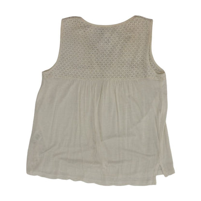 Ivory Solid Sleeveless Blouse