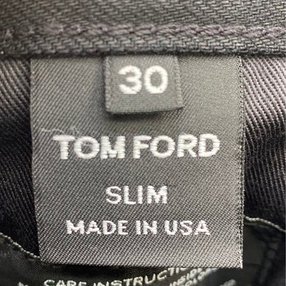 Black Stretch Twill Slim Fit Denim Jeans