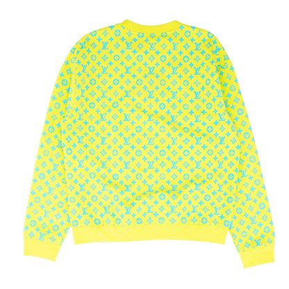 Yellow Monogram Rainbow Playground Sweatshirt Pullover