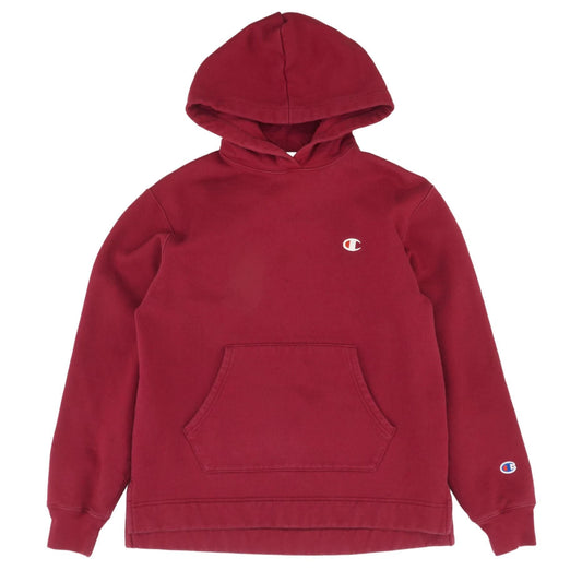 Red Solid Hoodie Pullover