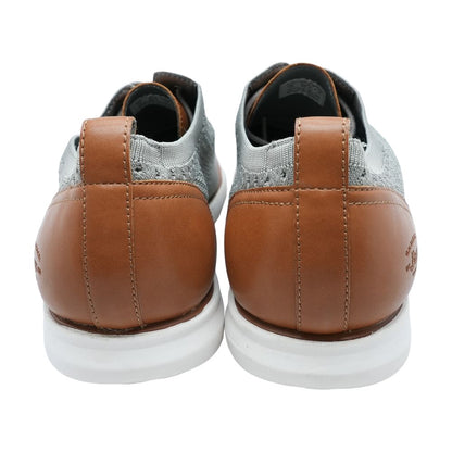 Gray Lace Up Casual Shoes