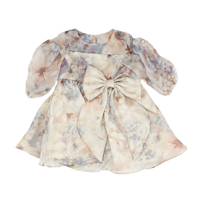 Pink Floral Midi Dress