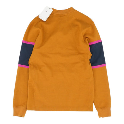 Brown Color Block Sweatshirt