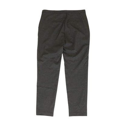 Gray Solid Dress Pants