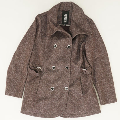 Brown Peacoat Coat