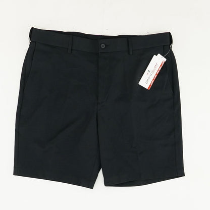Black Solid Chino Shorts
