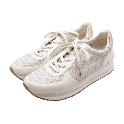 Beige Low Top Athletic Shoes