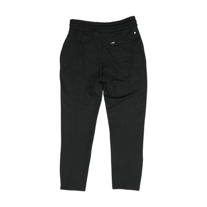 Black Solid Active Pants