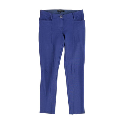 Blue Solid Pants