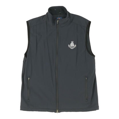 Navy Embroidered Detail Active Vest