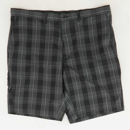 Charcoal Plaid Chino Shorts