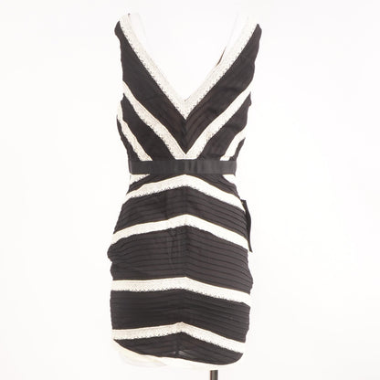 Black Striped Mini Dress