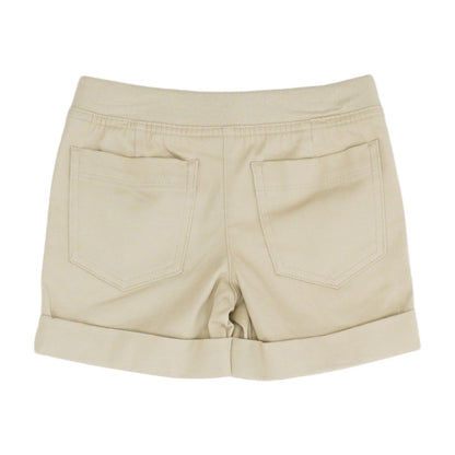 Tan Solid Shorts