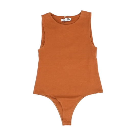 Orange Bodysuit Knit Top