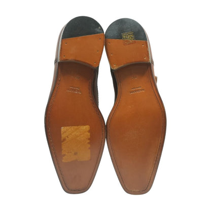 Brown Cuero Marco Single Monk Strap Shoes