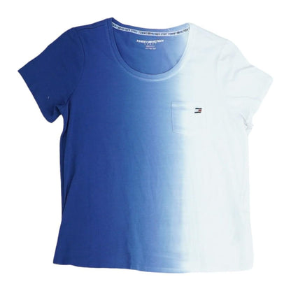 Blue Color Block T-Shirt