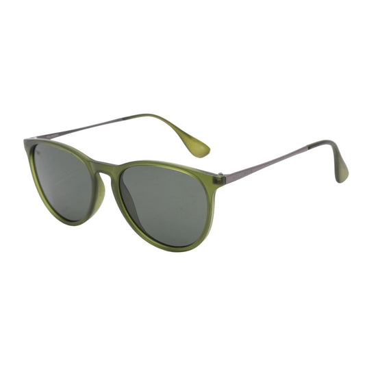 Green Allure Round Sunglasses
