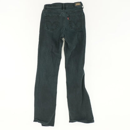 512 Black Solid Mid Rise Bootcut Jeans