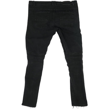 Black Solid Skinny Jeans