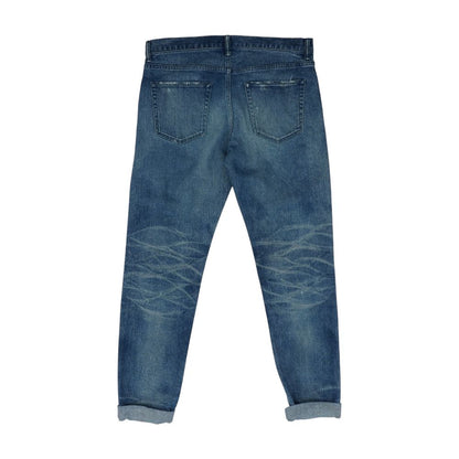 Distressed Blue Denim Jeans