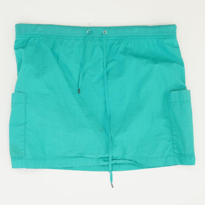 Turquoise Solid Shorts