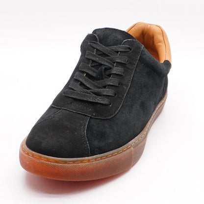 Black Leather Nyle Low-Top Sneaker