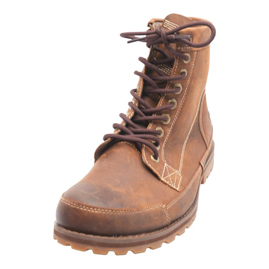 Original Brown Leather Lace Up Boots