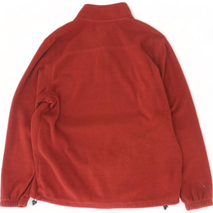 Red Solid 1/4 Zip Pullover