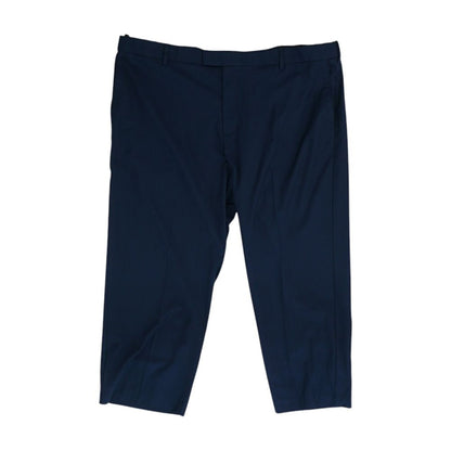 Navy Solid Dress Pants