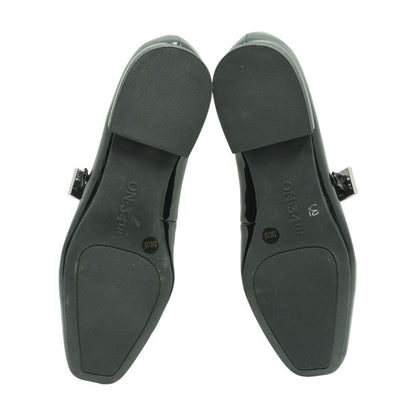 Black Mary Jane Flats