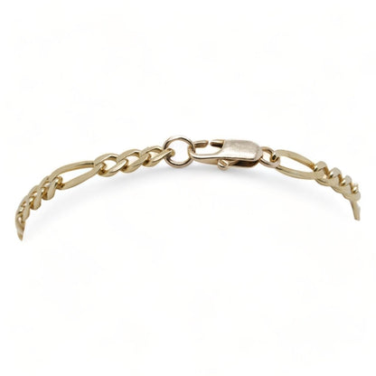 14K Gold Figaro Link Bracelet