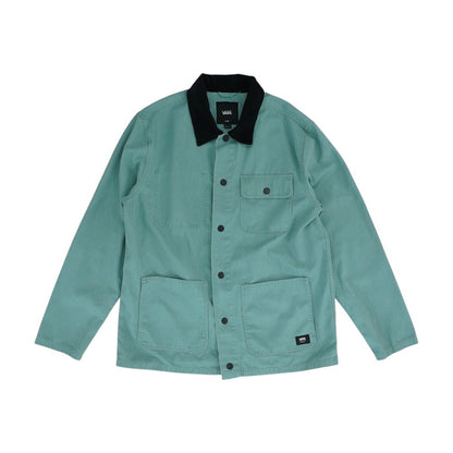 Green Solid Long Sleeve Button Down