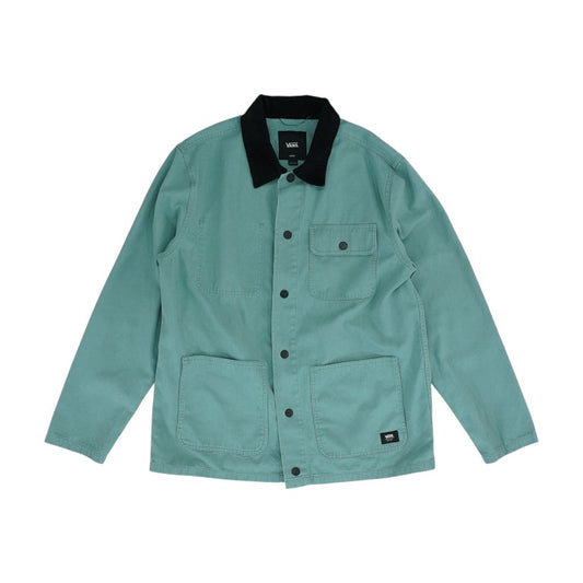 Green Solid Long Sleeve Button Down