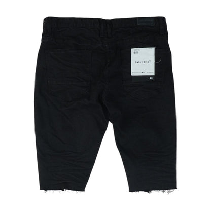 Black Denim Shorts
