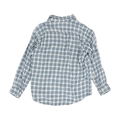 Blue Plaid Flannel Button Down