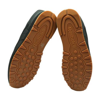 Black Leather Low Top Athletic Shoes