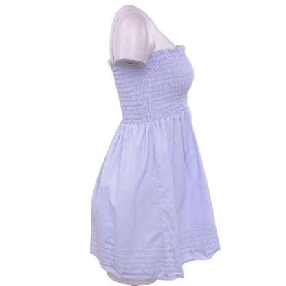 Blue Striped Mini Dress