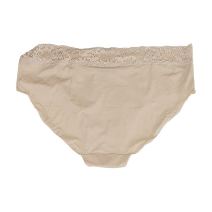 Beige Solid Panty