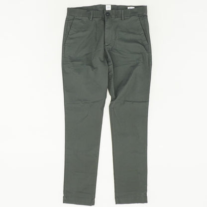 Gray Solid Chino Pants