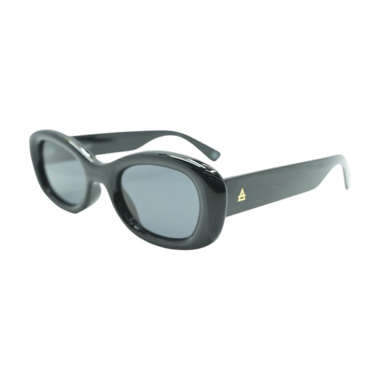 Black Calisto Oval Sunglasses