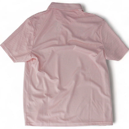 Pink Striped Short Sleeve Polo