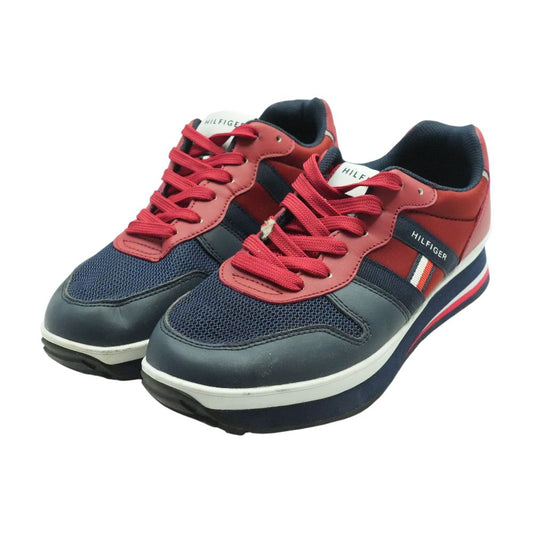 Scuffed Navy Low Top Athletic Shoes